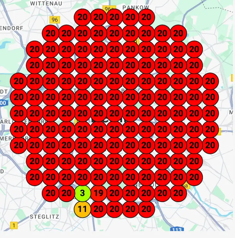 Google Maps SEO resultaat voor en na optimalisatie door KMS Marketing